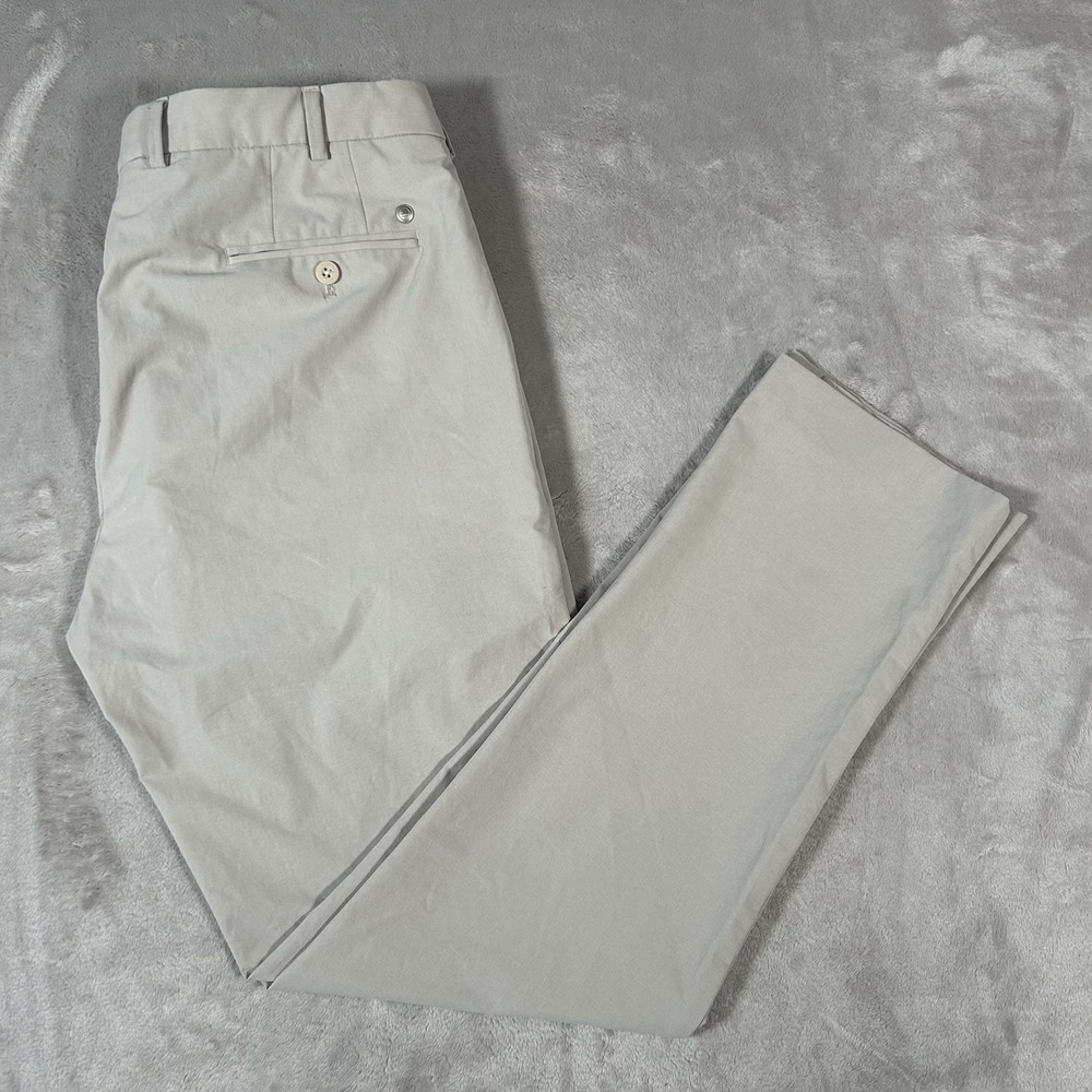 Peter Millar Crown Crafted Performance Pants Men's 36x32 Khaki Stretch Golf